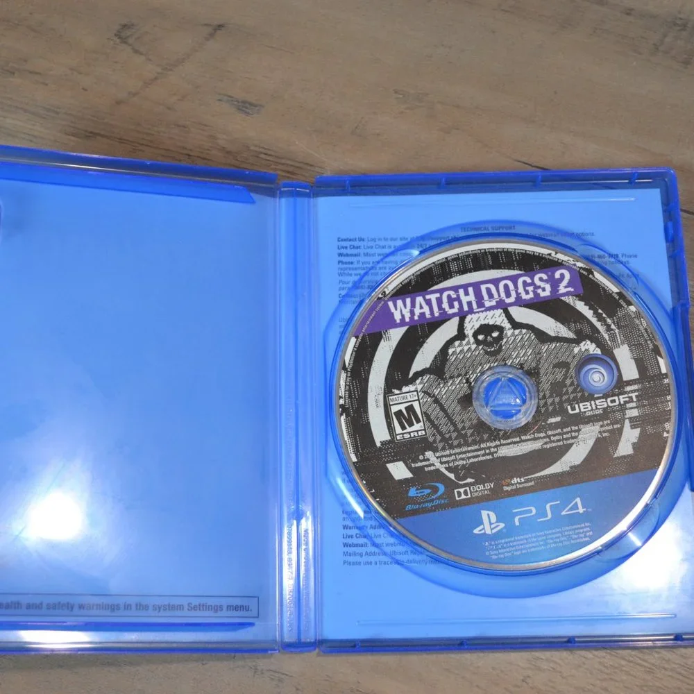 PS4 Watch Dogs 2 Video Game